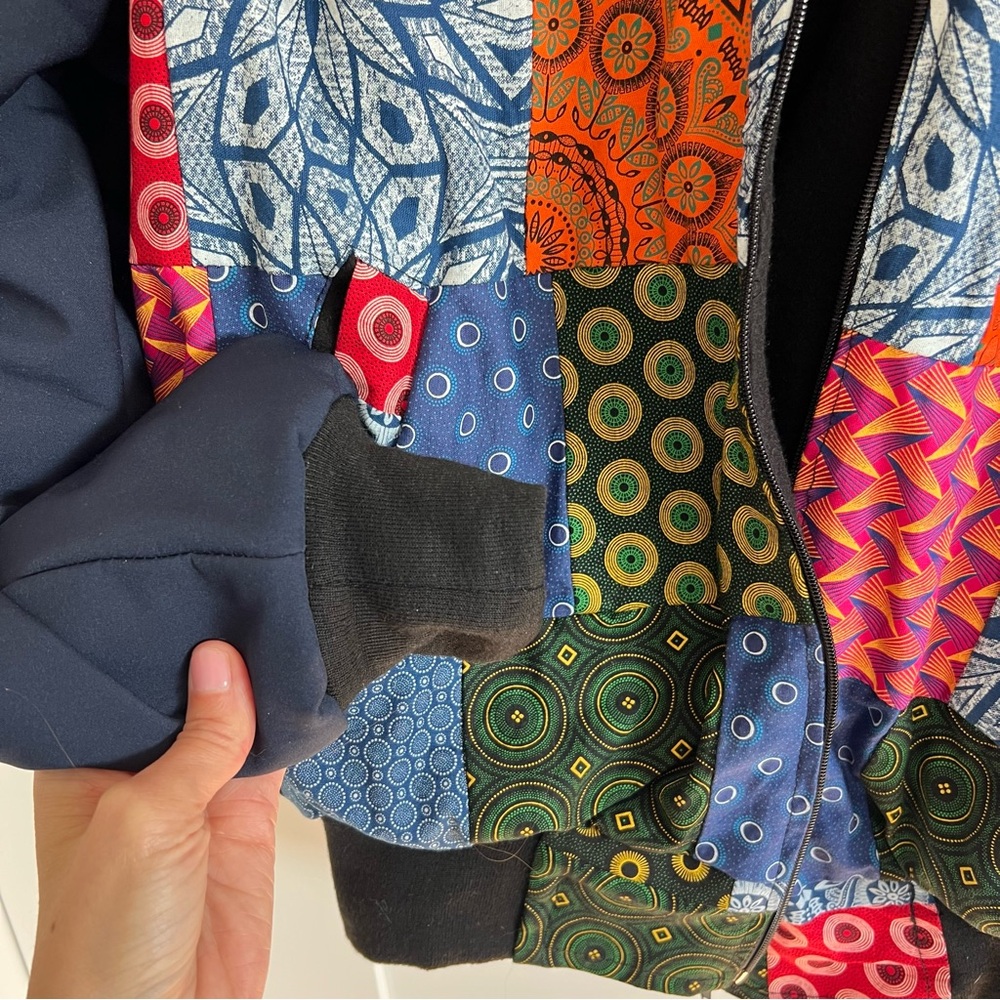 Unique Handmade South African Patchwork Quilt Jacket - Picture 4 of 6